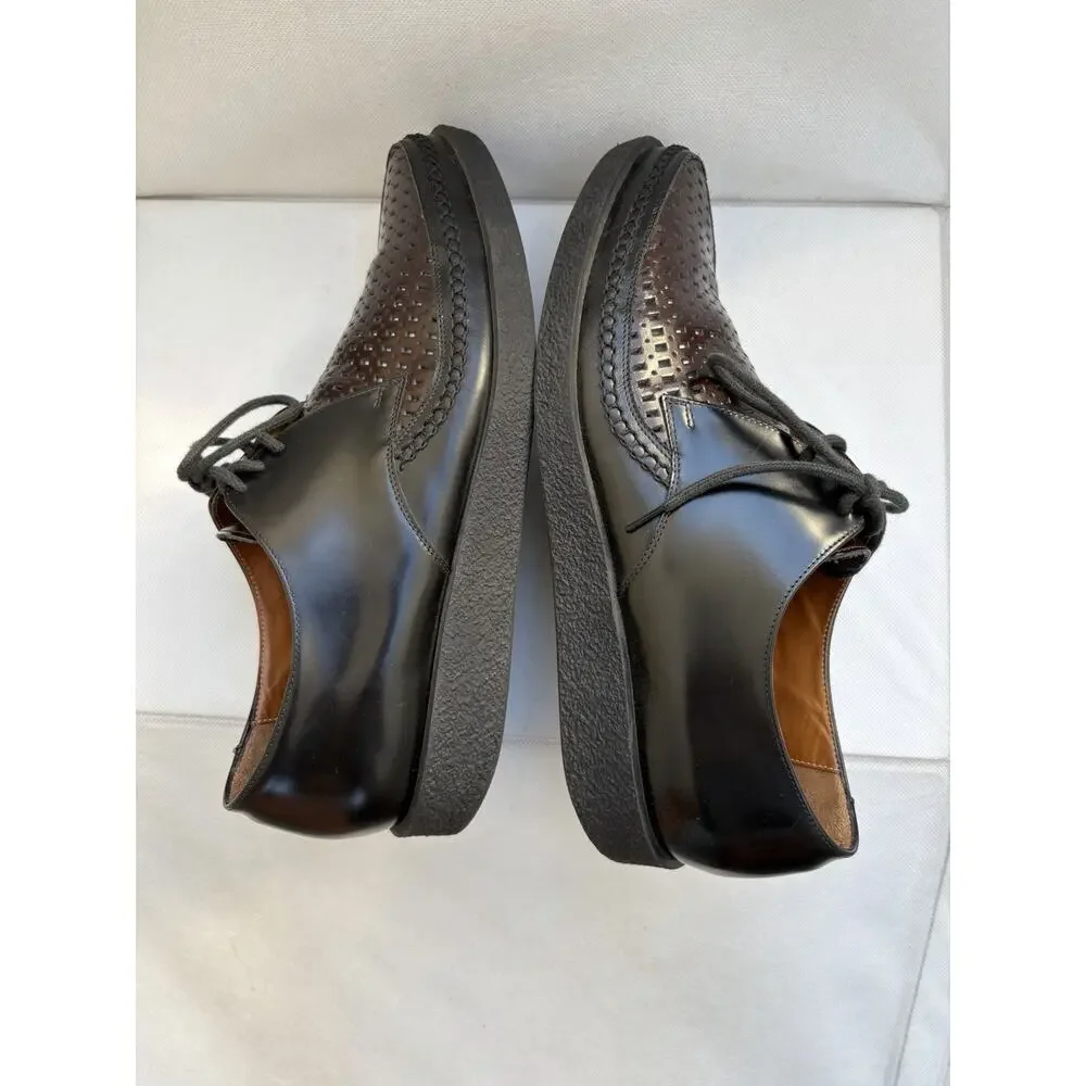 Marc Jacobs Made In Italy Woven Leather Derby Shoes Mens EU 41 US 8 Oxford EUC